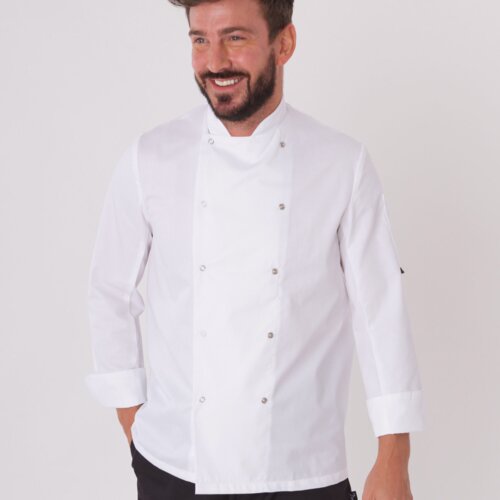 Long Sleeve Chef's Jacket (WH) Thumbnail