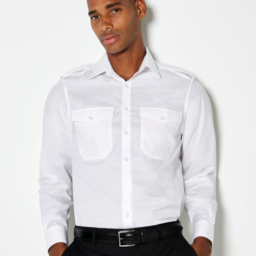 Tailored Fit Long Sleeved Pilot Shirt Thumbnail